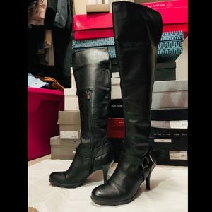 Size 7.5 Kenneth Cole leather knee boots